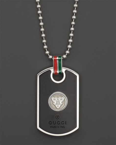 gucci dog tags ebay|gucci necklace dog tag.